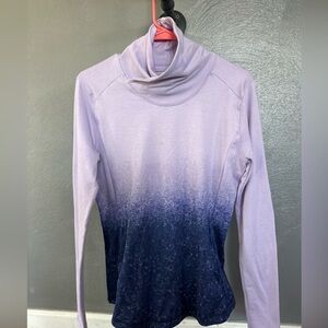 Calia long sleeve top purple ombré